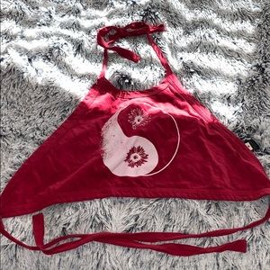 LA hearts halter top